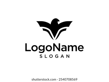 Simples e poderoso Eagle Logo Vetor.