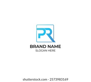 Simple PR ,RP Letter mark modern logo