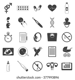 Simple pregnancy icons