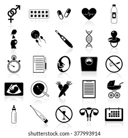 Simple pregnancy icons