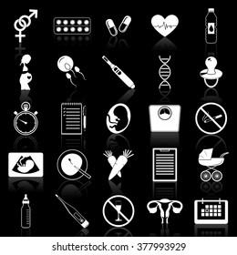 Simple pregnancy icons