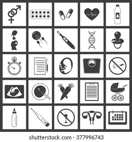 Simple pregnancy icons