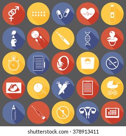 Simple pregnancy icons