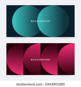 Simple premium background. Gradient dark color theme. Set collection. Vector Eps 10