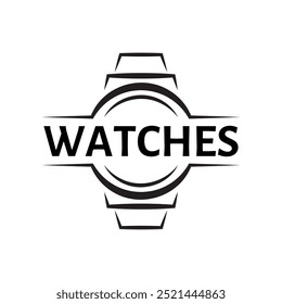 Diseño de logotipo de relojes premium simples