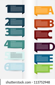 Simple presentations with letters and numbers