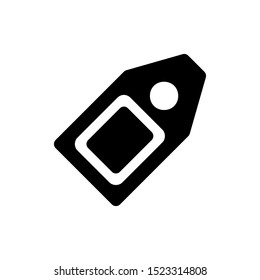 Simple price tag icon vector illustration