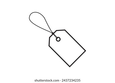 Icono de etiqueta de precio simple vector, ilustración de etiqueta de precio.