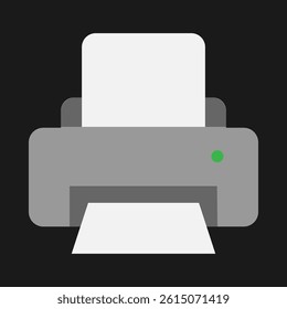 Simple print vector in flat style. Minimalist and modern illustration design.