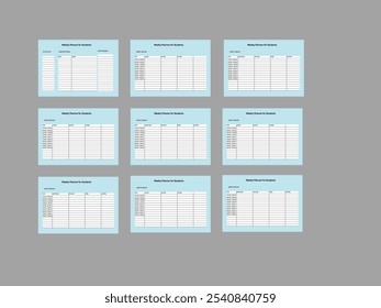 simple printable planner for students