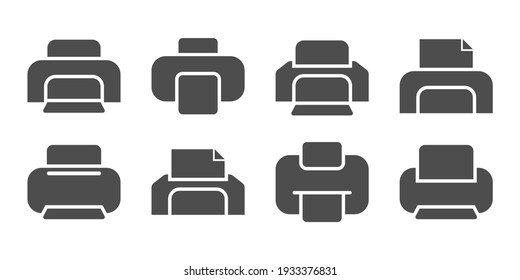 Icono de impresora simple para oficinas y hogares