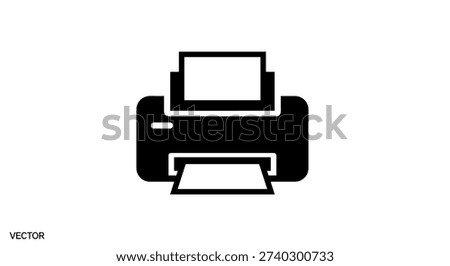 Simple printer photocopy graphic illustration