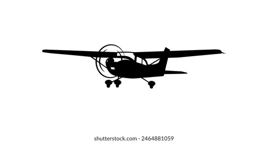 Simple private plane vector icon. plane logo vector.