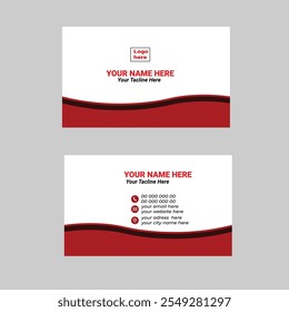 Simple Professional business card Vactor Templete