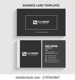 Simple Professional Business Cards - Corporate Identity Template.