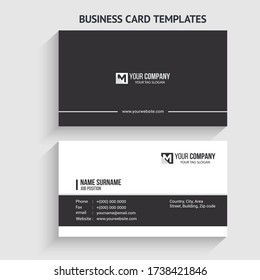 Simple Professional Business Cards - Corporate Identity Template.