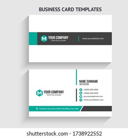 Simple Professional Business Cards - Corporate Identity Template.