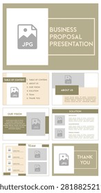 simple and professional business presentation, examples of catalog, brochure and page layout template design