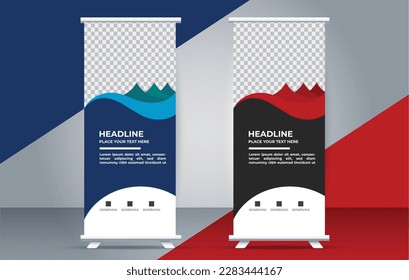 diseño de plantillas de banners para el resumen de negocios profesional simple	