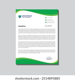  Simple and professional corporate company business letterhead template design with Different color variation bundle
