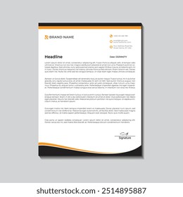  Simple and professional corporate company business letterhead template design with Different color variation bundle
