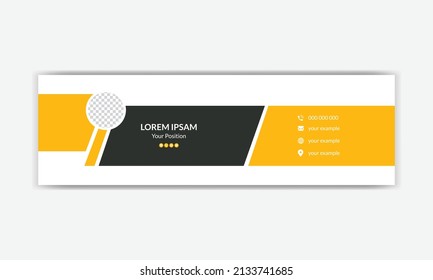 simple professional creative corporate email signature collection with layout.