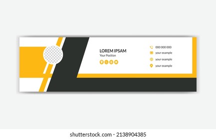 simple professional creative corporate email signature collection with layout.
