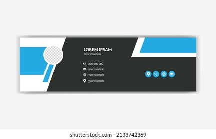 simple professional creative modern Corporate email signature collection with layout.
