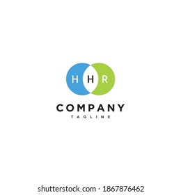 Simple and professional HHR letter initials logo 1