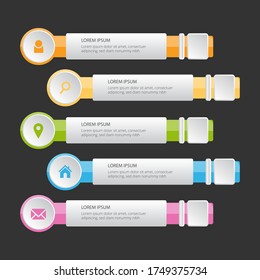 Simple Professional Infographic Template Design 