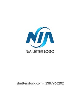 Simple and professional letter logo NA. Suitable for any industry.