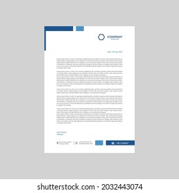 simple professional letterhead design template 