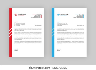 Diseño simple de plantillas de membrete profesional