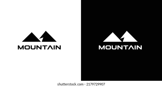 Simple and professional mountain logo design