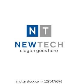 Simple Professional N Letter T Letter Logo Template