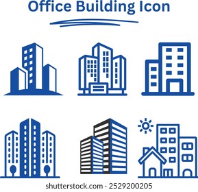 A simple and professional office building icon perfect for business presentations, websites, apps, and branding. Ideal for enhancing your corporate or professional design projects.
