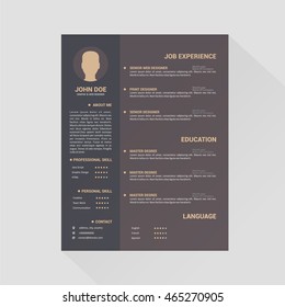 Simple professional resume template