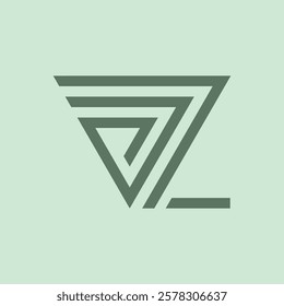 simple professional triple triangle creative logo