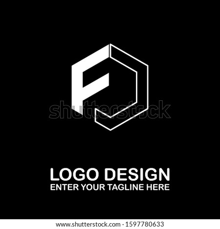 Simple Proffesional FJ logo desain