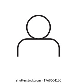 Diseño de icono de avatar de perfil simple