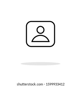 simple profile design icons  for your web site design, logo, app, UI, vector illustration