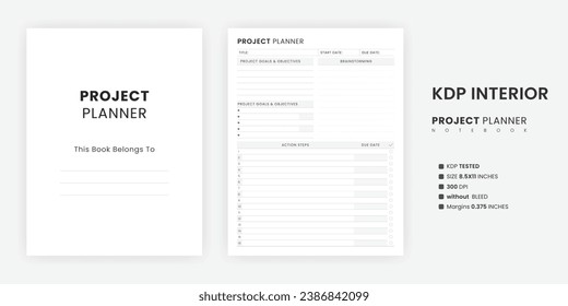 Simple Project Planner Template Printable. Resource Management Plan Template