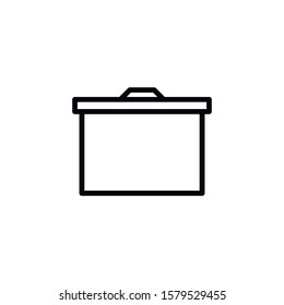 Simple projection screen line icon. Stroke pictogram. Vector illustration isolated on a white background. Premium quality symbol. Vector sign for mobile app and web sites.