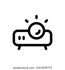Simple Projector icon. The icon can be used for websites, print templates, presentation templates, illustrations, etc