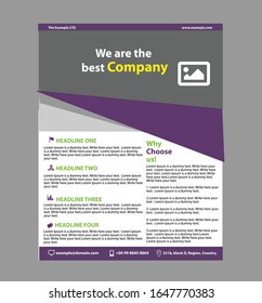 simple promotional corporate  business flyer