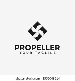 Simple Propeller Logo Design Template