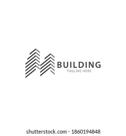 Simple property and architcture logo design concept