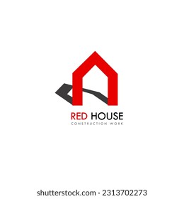 Simple Property House Logo Sign Symbol. illustrator vector eps 8.