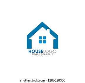 Simple Property House Logo vector Sign Symbol Icon Vector, real estate logo