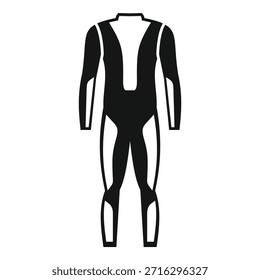 Simple protective wear icon representing a motorbike protection suit with reinforced protections